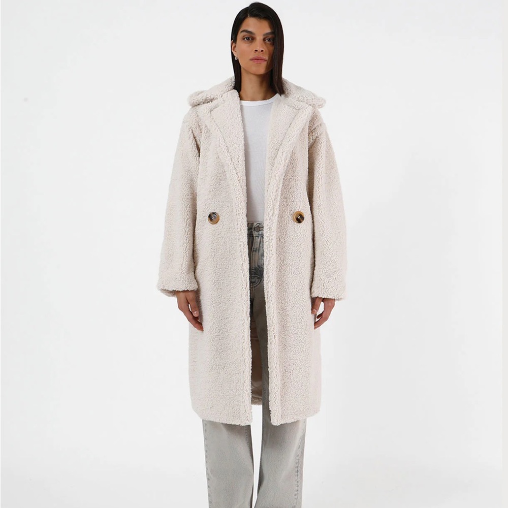 NWT apparis daryna coat (teddy, sherpa)